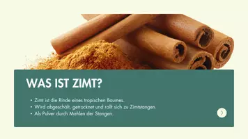 Vorschau - Arbeitsblätter - Todays Spice Zimt - Deckblatt