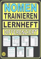 Vorschau - Unterrichtsreihen - NOMEN TRAINIEREN: Differenziertes Lernheft zu Nomen & Namenwörtern - Deckblatt
