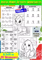 Aperçu - Feuilles d'exercices - Joyful Minds Activity Worksheets. - Page de couverture