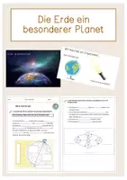 Vorschau - Stundenentwürfe - Die Erde ein besonderer Planet - Deckblatt