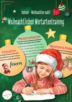 Vorschau - Arbeitsblätter - Weihnachtliches Wortartentraining - Wortarten - Stationsarbeit zu Weihnachten (Deutsch, Klasse 5/6) - Deckblatt