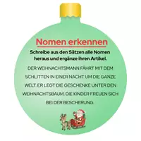 Vorschau - Arbeitsblätter - Weihnachtliches Wortartentraining - Wortarten - Stationsarbeit zu Weihnachten (Deutsch, Klasse 5/6) - Seite 2