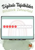 Vorschau - Präsentationen/Tafelbilder - Blitzblick Zehnerfeld mit Bewegung I Digitale Tafelbilder I Mathe 1 - Seite 1