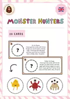 Vista previa - Hojas de trabajo - Monster hunters (reading comprehension) - Portada