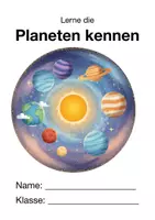 Vorschau - Arbeitsblätter - Die Planeten entdecken – einfaches Sonnensystem-Wissen für die 3.–4. Klasse - Deckblatt