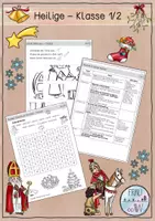 Vorschau - Stundenentwürfe - Unterrichtseinheit Thema Heilige Klasse 1/2 - Seite 1
