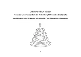 Vorschau - Stundenentwürfe - Unterrichtsentwurf: Die Torte ist weg - Erzählen am roten Faden! - Seite 3