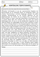 Vorschau - Arbeitsblätter - Winterliche Tierfotografie Weihnachten und Winter Lesetext mit Richtig Falsch Multiple Choice und Offenen Fragen - Seite 1
