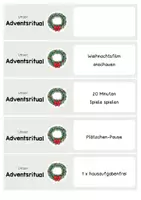 Vorschau - Anderer Materialtyp - Gutscheine für den Adventskalender - Deckblatt