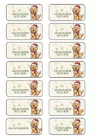 Vorschau - Anderer Materialtyp - Hausaufgabengutscheine Weihnachten Hund (A4 ) - Seite 1