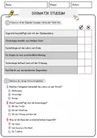 Vorschau - Arbeitsblätter - Dogmatik Studium Religion Arbeitsblätter mit Fragen + Lösungen Lesetext - Seite 2