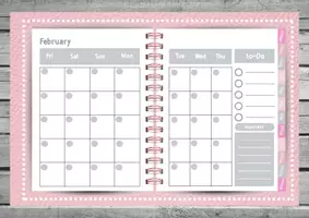 Vorschau - Anderer Materialtyp - digital undated monthly planner Simple - Seite 2
