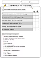 Vorschau - Arbeitsblätter - Fundamentalismus Ursachen Religion Arbeitsblätter mit Fragen + Lösungen Lesetext - Seite 2