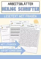 Vorschau - Arbeitsblätter - Religion Materialbundle Arbeitsblätter zu religiösen Festen Symbolen und Geschichten - Seite 1