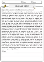 Vorschau - Arbeitsblätter - Hildegard Werke Religion Arbeitsblätter mit Fragen + Lösungen Lesetext - Seite 1