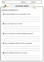 Vorschau - Arbeitsblätter - Hildegard Werke Religion Arbeitsblätter mit Fragen + Lösungen Lesetext - Seite 3