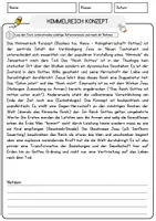 Vorschau - Arbeitsblätter - Himmelreich Konzept Religion Arbeitsblätter mit Fragen + Lösungen Lesetext - Seite 1