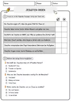 Vorschau - Arbeitsblätter - Jesuiten Orden Religion Arbeitsblätter mit Fragen + Lösungen Lesetext - Seite 2