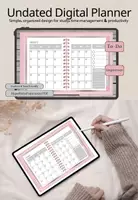 Vorschau - Anderer Materialtyp - digital undated monthly planner Simple - Deckblatt