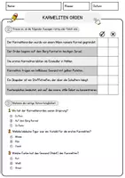 Vorschau - Arbeitsblätter - Karmeliten Orden Religion Arbeitsblätter mit Fragen + Lösungen Lesetext - Seite 2