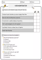 Vorschau - Arbeitsblätter - Kirchenfenster Religion Arbeitsblätter mit Fragen + Lösungen Lesetext - Seite 2
