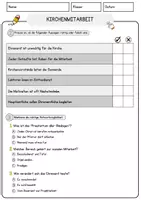 Vorschau - Arbeitsblätter - Kirchenmitarbeit Religion Arbeitsblätter mit Fragen + Lösungen Lesetext - Seite 2