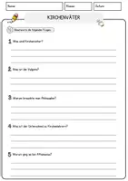 Vorschau - Arbeitsblätter - Kirchenväter Religion Arbeitsblätter mit Fragen + Lösungen Lesetext - Seite 3