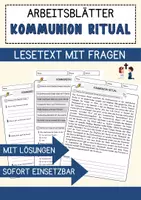 Vorschau - Arbeitsblätter - Religion Materialbundle Arbeitsblätter zu religiösen Festen Symbolen und Geschichten - Deckblatt