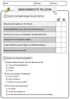 Vorschau - Arbeitsblätter - Menschenrechte Religion Religion Arbeitsblätter mit Fragen + Lösungen Lesetext - Seite 2