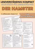 Vorschau - Arbeitsblätter - Der Hamster - Sachtexte | Haustiere - für Hefteinträge - Leseverständnis Klasse 1 & 2 - Deckblatt