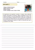 Vista previa - Hojas de trabajo - Pack de 5 Dictados para 5.º–6.º de Primaria | Fichas Doblables + Instrucciones para el Maestro - página 1