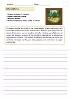 Vista previa - Hojas de trabajo - Pack de 5 Dictados para 5.º–6.º de Primaria | Fichas Doblables + Instrucciones para el Maestro - página 2