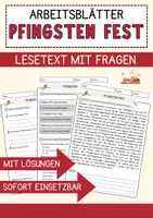 Vorschau - Arbeitsblätter - Religion Paket Lesetexte Quizfragen und Reflexionsaufgaben für den Unterricht - Deckblatt