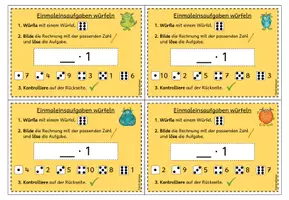 Vorschau - Arbeitsblätter - Einmaleins Kartei (Klasse 2-3) - Seite 2