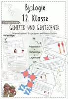 Vorschau - Unterrichtsreihen - Genetik: Blutgruppen-System, Rhesus-System | Biologie 12 | 3 fertige Unterrichtsstunden | sofort einsetzbar - Deckblatt