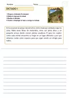 Vista previa - Unidades / Secuencias / Situaciones de Aprendizaje - Pack de 5 Dictados para 3º y 4º Primaria - página 1