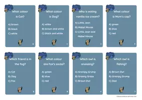 Vorschau - Stationenlernen - Read and Rhyme with Brown Owl - STORY QUIZ CARDS - Seite 1