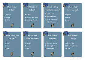 Aperçu - Apprentissages en autonomie - Read and Rhyme with Brown Owl - QUIZ CARDS - Page 2