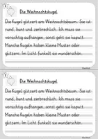 Vorschau - Arbeitsblätter - Weihnachtliche Abschreibkartei / Lesetexte - Seite 2