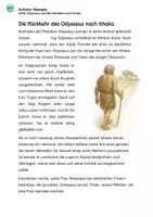 Vorschau - Stundenentwürfe - Odysseus Heimkehr nach Ithaka inkl. Anleitung zur Nacherzählung - Seite 2