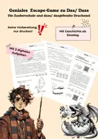 Vorschau - Arbeitsblätter - Geniales Escape Game zu Das/Dass - Deckblatt