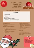 Vorschau - Arbeitsblätter - Rezeptkarte Weihnachtsmarmelade Apfel-Zimt - Deckblatt
