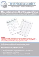 Vorschau - Arbeitsblätter - Mechatroniker Abschlussprüfung: SPS-Programm AP2 Winter 2025/26 - Deckblatt