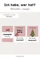 Vorschau - Spiele - Lesespiel "Ich habe, wer hat?" - Weihnachten - Deckblatt