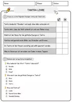 Vorschau - Arbeitsblätter - Tantra Lehre Religion Arbeitsblätter mit Fragen + Lösungen Lesetext - Seite 2
