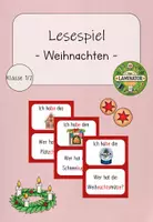 Vorschau - Spiele - Lesespiel: Weihnachten (Kl.1/2) - Deckblatt