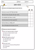 Vorschau - Arbeitsblätter - Umra Reise Religion Arbeitsblätter mit Fragen + Lösungen Lesetext - Seite 2