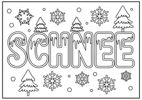 Vorschau - Mal- und Bastelvorlagen - Winter Mal- und Bastelvorlagen Ausmalbilder Winterzeit Grundschule - Seite 2