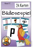 Vorschau - Spiele - Bildlesespiel Buchstabe P Klasse 1 -Ich habe -Wer hat?- - Deckblatt