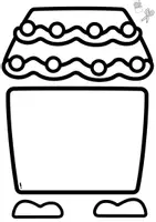 Vorschau - Mal- und Bastelvorlagen - Weihnachten einfache Bilder basteln im Kunst in der Vorschule, Klasse 1, 2, Förderschule - Seite 2